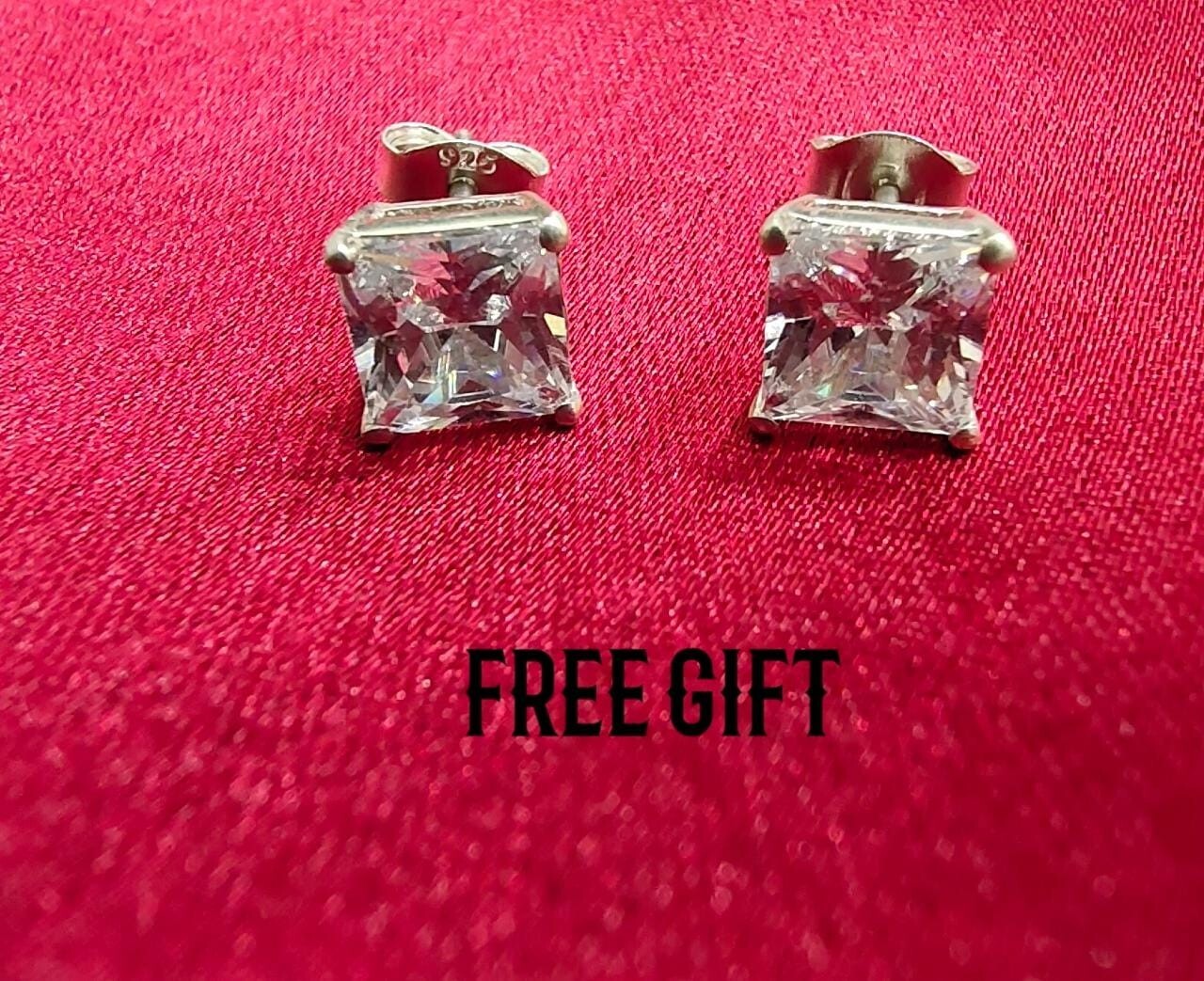 Pre-owned Nsg Custom Made Real Iced D/vvs Moissanite Any Country Map Charm Pendant-free Gift In White