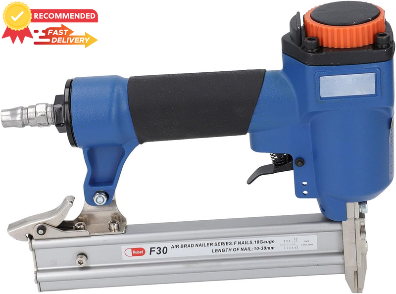 18 Gauge Brad Nailer Gun, Pneumatic Air Tool, Heavy Duty for Wood Upholstery
