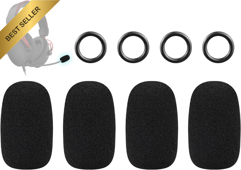 4Pcs Protective Microphone Foam Cover Pop Filter for Hyperx Cloud/Alpha/Chat/Cor