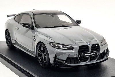GTSpirit 1/18 - BMW M4 AC Schnitzer Grey 2022 Resin Scale Model Car