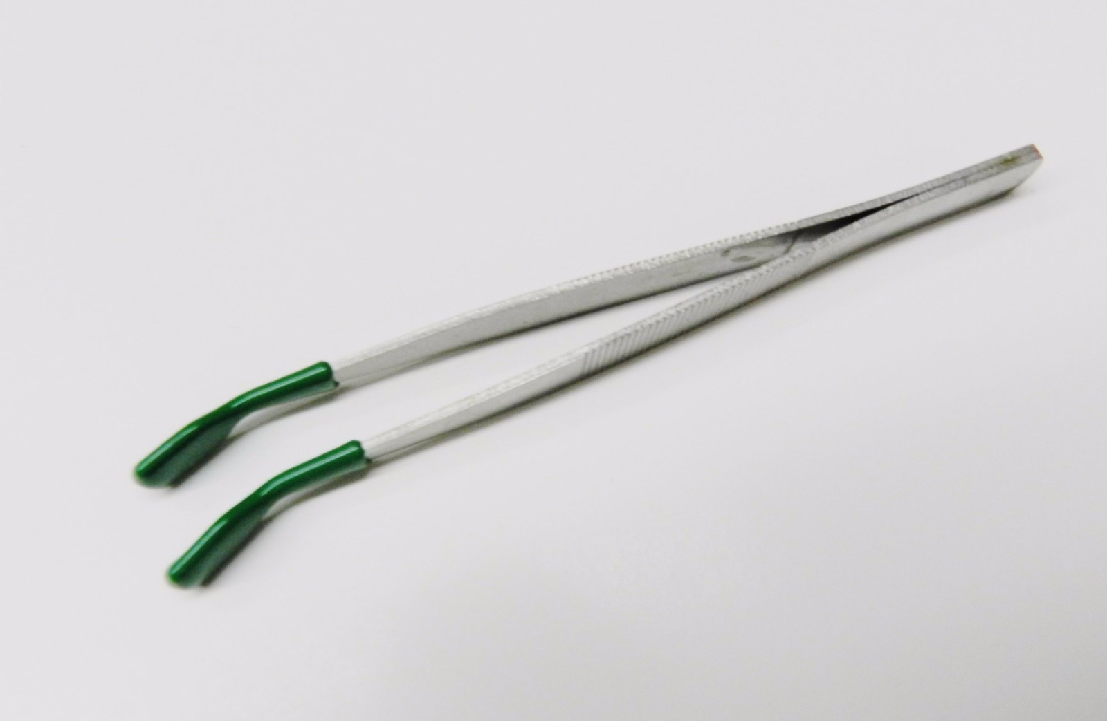 ️ Tweezers Rubber Coated PVC Non Marring Bent Tips Jewelry Hobby Bead