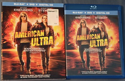 American Ultra Blu-ray & DVD Jesse Eisenberg, Kristen Stewart & Topher Grace