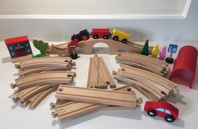 elc wooden train set