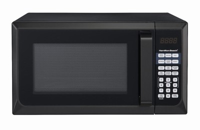 Hamilton Beach 0.9 Cu.Ft. Microwave Oven, Black, Stainless Steel