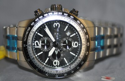 Invicta Men's Specialty Chronograph Black MOP Dial Two Tone Steel Watch 21389