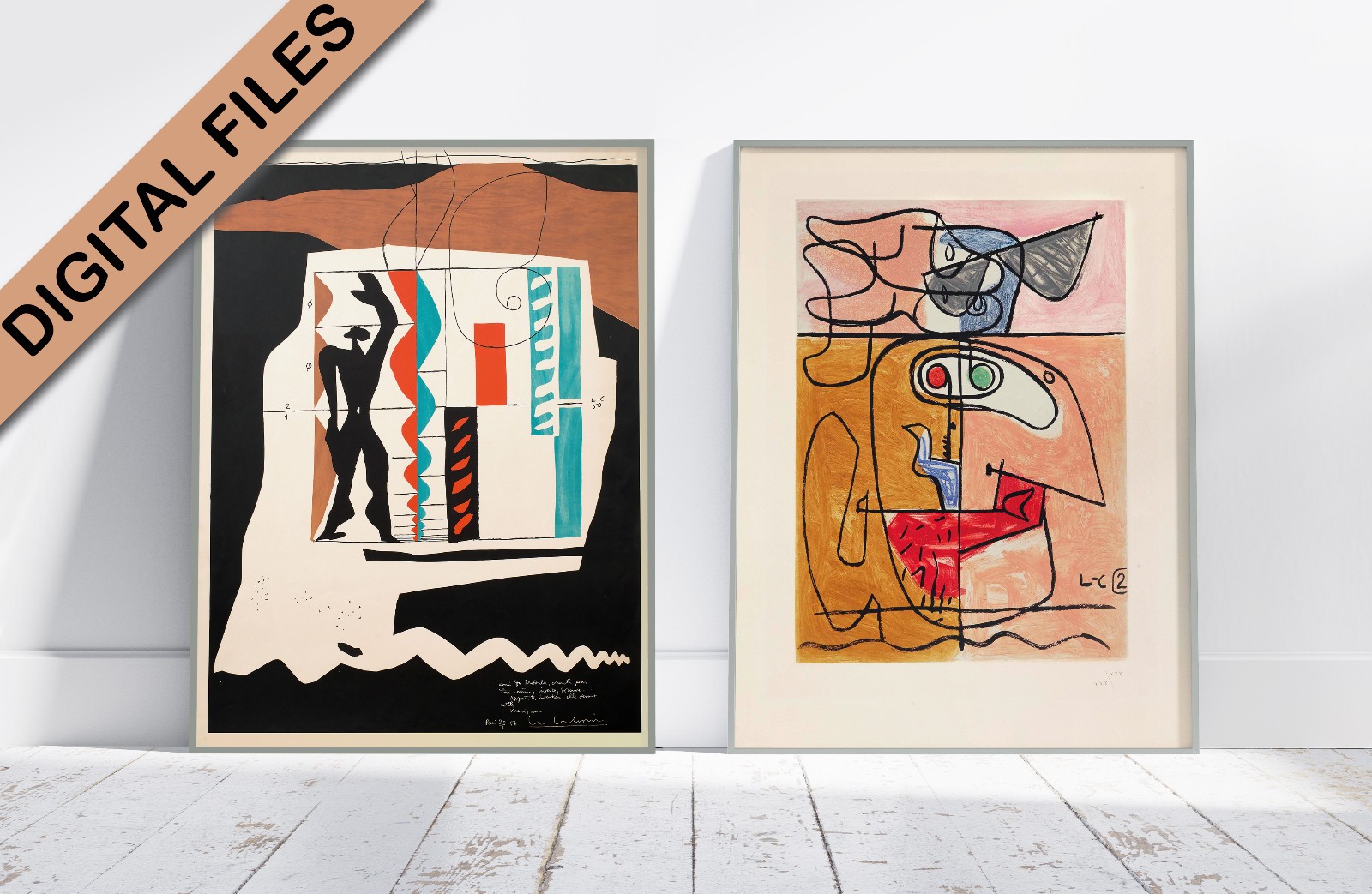 Posters Le Corbusier - 2 X 1 - high quality digital images