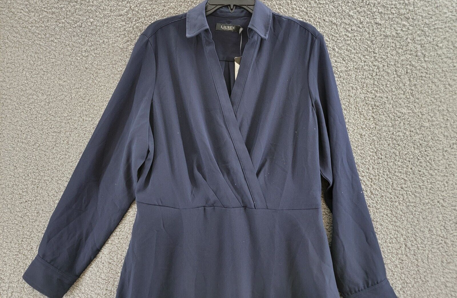Lauren Ralph Lauren Self-Belt Surplice Georgette Midi Dress