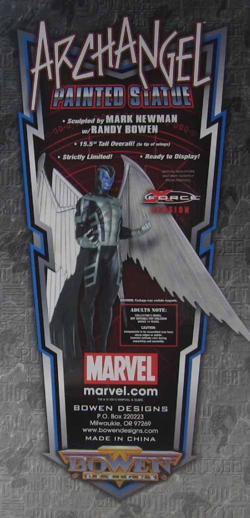 ARCHANGEL X-FORCE VERSION STATUE BY BOWEN DESIGNS (X-MEN) (FACTORY SEALED,MIB)