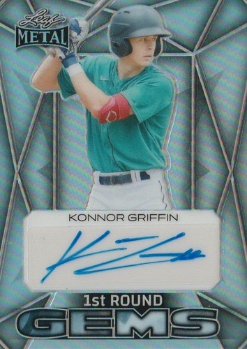 Konnor Griffin Signed 1st Bowman Chrome Sky Blue Refractor Auto 