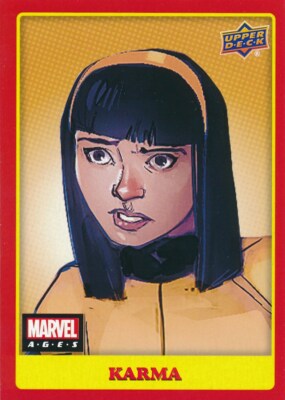 #140 KARMA 2020 2021 Upper Deck Marvel Ages MID SP X-MEN PHOTO VARIATION