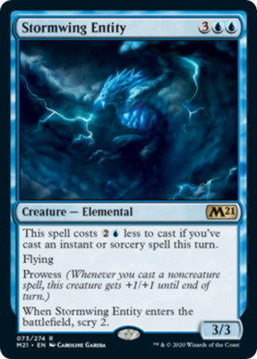Stormwing Entity Core Set 2021 / M21 NM Blue Rare MAGIC GATHERING CARD ABUGames