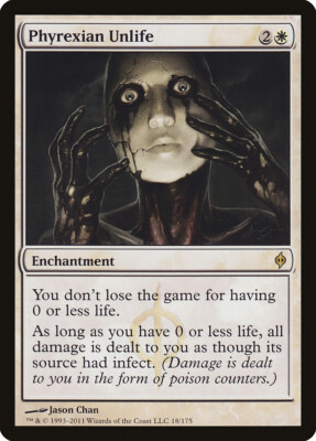 Phyrexian Unlife New Phyrexia PLD White Rare MAGIC GATHERING CARD ABUGames