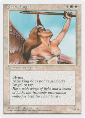 Serra Angel X (4) MTG 4th Edition Excellent/Near Mint - 4RCards