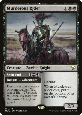 Murderous Rider / Swift End March of the Machine Commander NM Rare CARD ABUGames