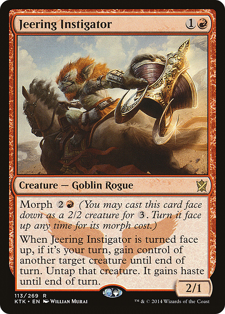 マジック：ザ・ギャザリング R Jeering Instigator X (4) Khans of Tarkir - EX/NM - R113/264