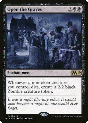 Open the Graves Core Set 2019 / M19 NM Black Rare MAGIC MTG CARD ABUGames