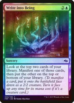 Write into Being Foil Fate Reforged Light Play MTG Magic DNA GAMES