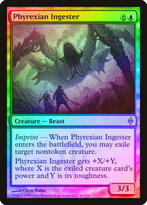 Phyrexian Ingester FOIL New Phyrexia NM Blue Rare MAGIC MTG