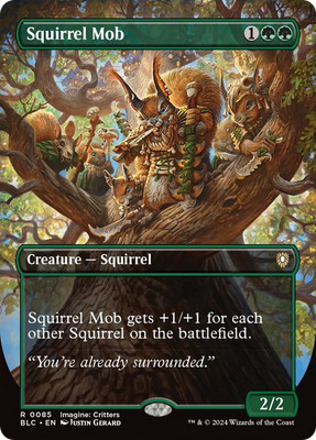 Squirrel Mob (Borderless) [Bloomburrow Commander] MTG