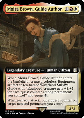 Moira Brown, Guide Author (Extended Art Surge 948) FOIL Fallout NM CARD ABUGames