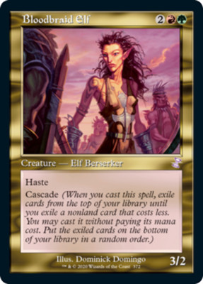 Bloodbraid Elf Time Spiral Remastered NM Red Green Special MAGIC CARD ABUGames