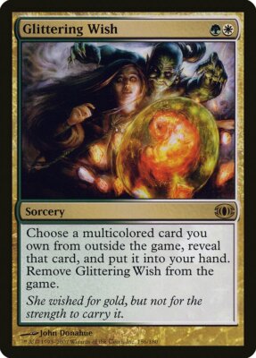 Glittering Wish Future Sight PLD White Green Rare MAGIC MTG