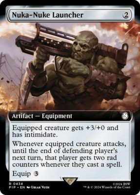 Nuka-Nuke Launcher (Extended Art 434) FOIL Fallout NM Rare MAGIC CARD ABUGames