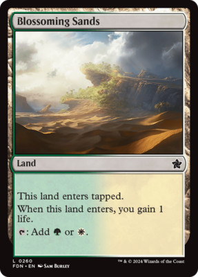 Blossoming Sands [Foundations] MTG