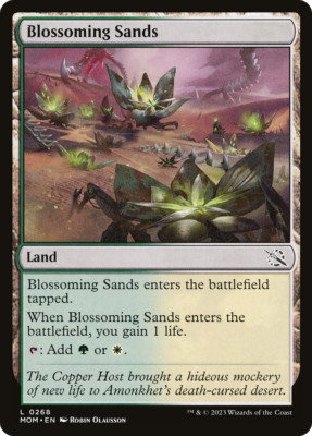 x4 Blossoming Sands MOM MTG 0268 LIFE LAND M/NM 4x