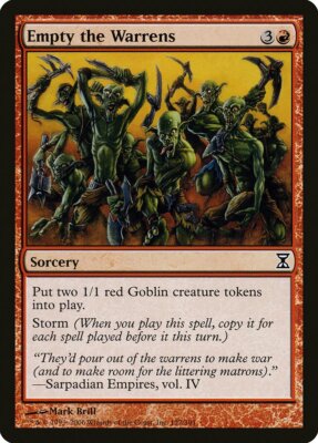 Empty the Warrens Time Spiral NM Red Common MAGIC THE GATHERING CARD ABUGames