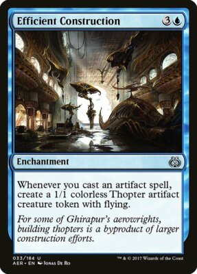 Efficient Construction Aether Revolt NM Blue Uncommon MAGIC MTG CARD ABUGames