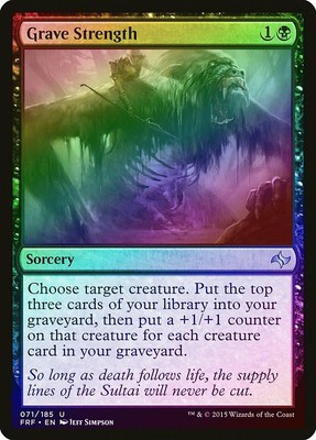 Grave Strength FOIL Fate Reforged NM Black Uncommon MAGIC MTG CARD ABUGames