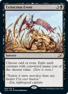 Extinction Event FOIL Ikoria: Lair of Behemoths NM Black Rare MTG CARD ABUGames