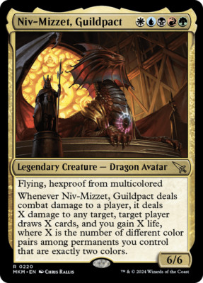 x1 Niv-Mizzet, Guildpact MKM MTG 220 RARE M/NM 1x