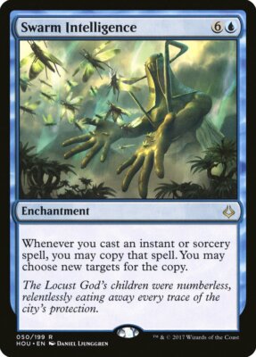 Swarm Intelligence Hour of Devastation NM Blue Rare MAGIC MTG CARD ABUGames