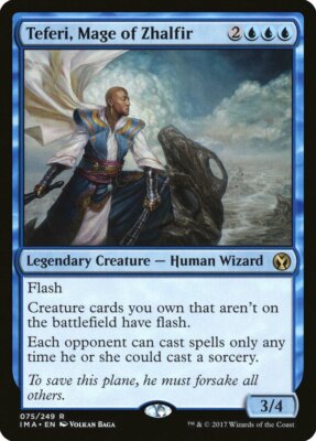 Teferi, Mage of Zhalfir Iconic Masters NM Blue Rare MAGIC