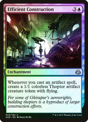 Efficient Construction FOIL Aether Revolt HEAVILY PLD Uncommon CARD ABUGames