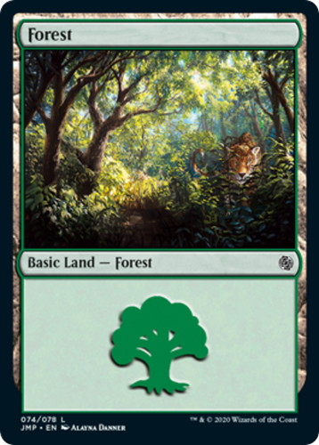 MTG GuruLand（グルランド） Forest 1枚 Guru Forest English