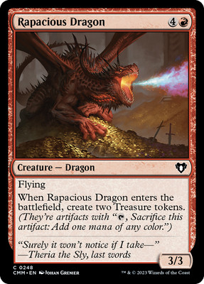 Rapacious Dragon [Commander Masters] Magic MTG