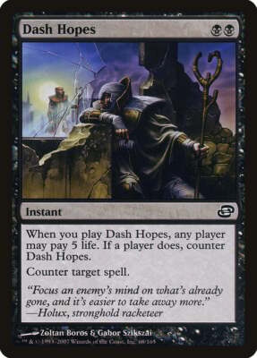 mtg md Dash Hopes Planar Chaos NM Black Common MAGIC THE GATHERING