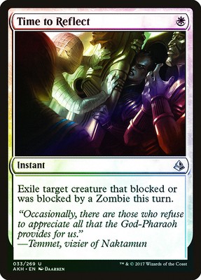 Time to Reflect FOIL Amonkhet NM White Uncommon MAGIC GATHERING CARD ABUGames