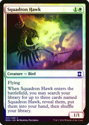 Squadron Hawk FOIL Eternal Masters NM White Common MAGIC MTG CARD ABUGames