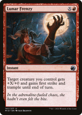 x4 Lunar Frenzy MID MTG 147/277 UNCOMMON M/NM 4x