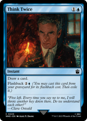Think Twice [Doctor Who] Magic MTG