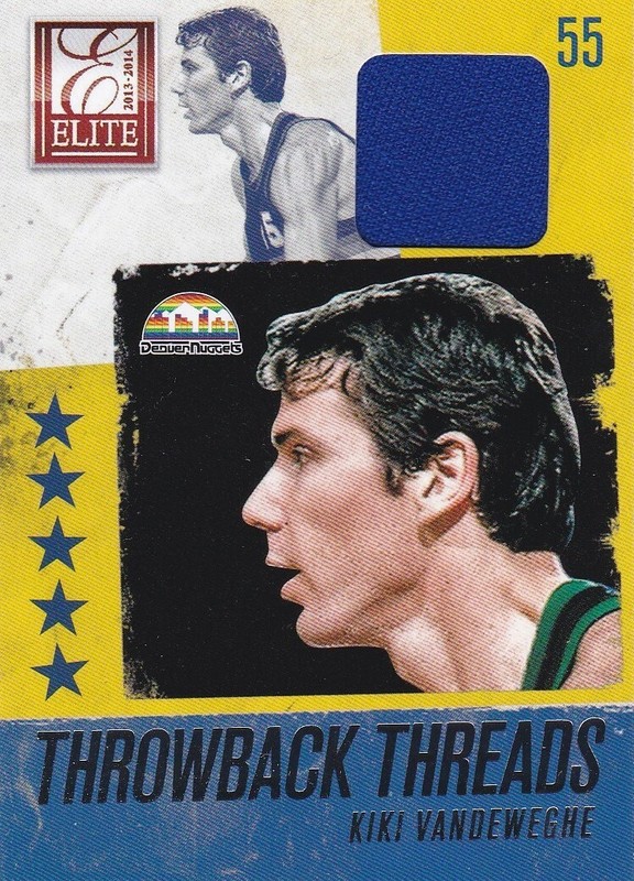 Kiki Vandeweghe 2013-14 Elite Throwback Threads #5 Hof Game Used !!!