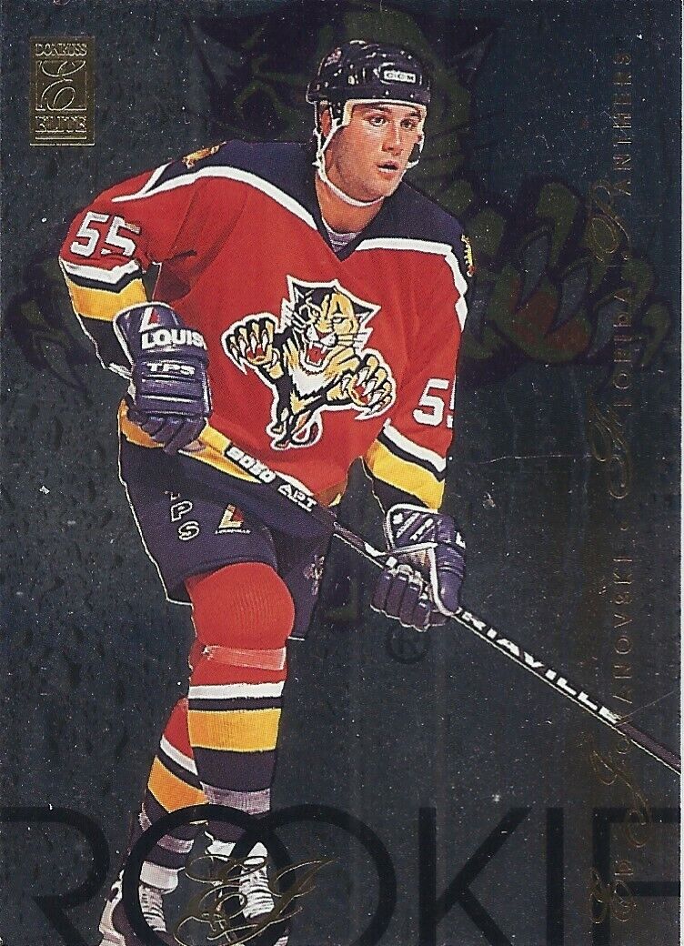 Ed Jovanovski 1995-96 Donruss Elite Rookie Insert Card # 11 /5000 . rookie card picture