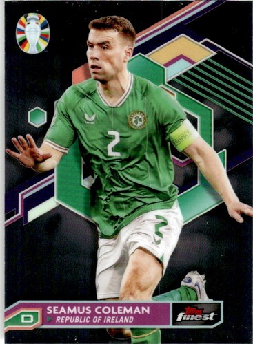 2023 Topps Finest Road to UEFA Euro 2024 Seamus Coleman #45
