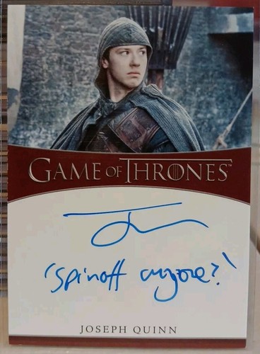 Game Of Thrones Complete Series V2 Joseph Quinn Inscription