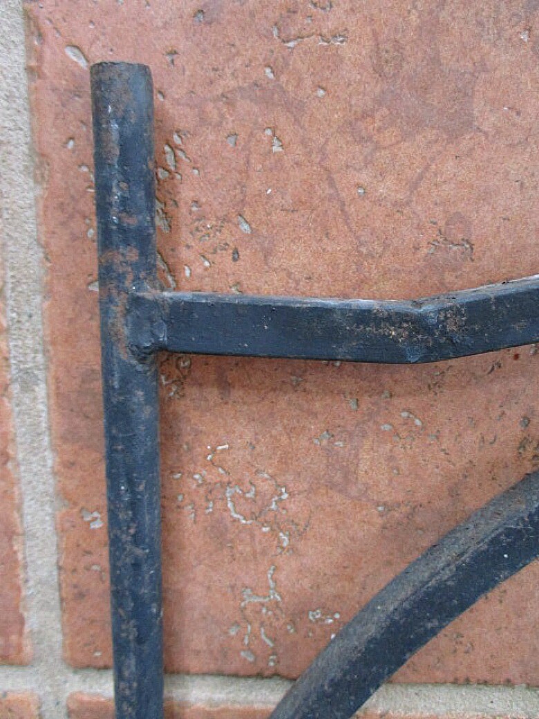 Vintage Hand Wrought IRON Fireplace SWING CRANE,Pot Holder,Early 1800's, 32