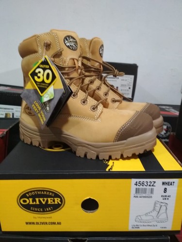 Oliver Work Boots, 45632z, Zip, Lace-Up, Non-Metal